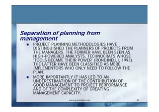 DEVELOPMENT AND ADMINISTRATION (III)