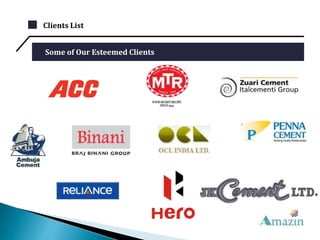Clients List
Some of Our Esteemed Clients
 