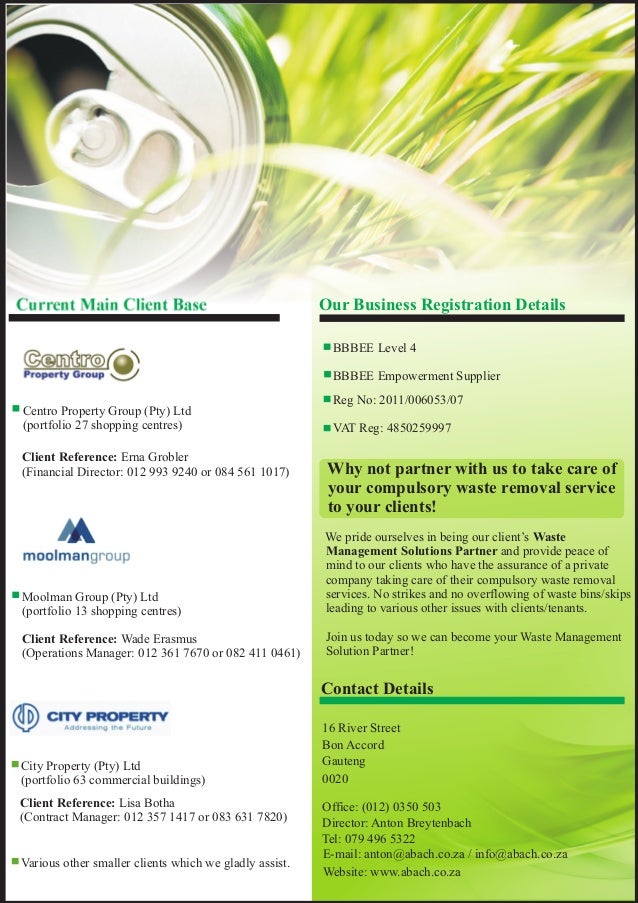 Waste Company Profile 2015