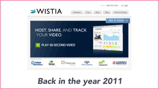 Back in the year 2011
 