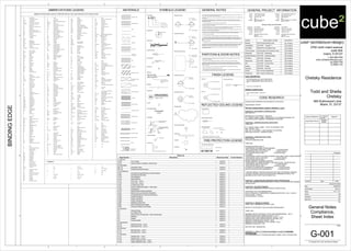 DRAWING
20
PARTITION & DOOR NOTES
TYP
##
TYP
TYP
##
FLOOR MATERIAL TYPE
FLOOR MATERIAL NUMBER
WALL MATERIAL NUMBER
WALL MATERIAL TYPE
MILLWORK SURFACE TYPE
& NUMBER
FINISH LEGEND
FLOOR TYPE
WALL TYPE
MILLWORK SURFACE TYPE
3
B
A41
100BB
ROOM NAME
4-3096
FRE FLOOR REFERENCE ELEVATION
SYMBOL INDICATE FIXTURE TYPE, SEE FIXTURE LIST
FLUOR & INCAND DOWN LTS
WALL WASHER
UPPER CASE LETTERS ADJACENT TO FIXTURE
2 x 22 x 4
SHEET NUMBER
PLAN OR DETAIL
DESIGNATION
SHEET NUMBER
DESIGNATION
SECTION
FLUORESCENT LTS
CEILING LIGHT FIXTURES
SECTION
(TSCD-)
(TKBD-)
(SNDU-)
PLASTIC LAMINATE
(PLAM-)
MIRROR
(MIRR-)
ALUMINUM
(ALUM-)
UNDER CABINET LIGHTING
(MKR BD-)
(INSUL-)
VNR (VNR-) VENEER
UC UNDER CABINET
UCL (UCL-)
STORAGE
THRES THRESHOLD
SSM (SSM-) SOLID SURFACE MATERIAL
DISPOSAL UNIT
SNDU SANITARY NAPKIN
SND (SND-) SANITARY NAPKIN DISPENSER
SGL SINGLE
RUBBER TILE FLOORRTF (RTF-)
RUBBERRUB
PSH (PSH-) PURSE SHELF
(PROJ SCRN-)
PERFORATEDPERF
OWNER FURNISHED,OF/OI
OWNER INSTALLED
CONTRACTOR INSTALLED
OF/CI OWNER FURNISHED,
KICK PLATEKPL (KPL-)
FIRE CABINETFC (FC-)
DISHWATERDW
BENCHBE (BE-)
AMERICANS W/ DISABILITIES ACTADA
TOWEL DISPENSER/ RECEPTACLE
TOILET SEAT COVER DISPENSER
UNDERWRITER'S LABORATORIES
SOUTH
SOUND ATTENUATION BATTS
SHOWER
SIGNAGE
SHEET
SANITARY
SOLID CORE
SECTION
SCHEDULE
SQUARE FOOT(FEET)
SOAP DISPENSER
STATION
SPEAKER
STANDPIPE
SPECIFICATION
SQUARE
SERVICE SINK
STAINLESS STEEL
SOUND TRANSMISSION CLASS
SHEET VINYL
SYMMETRICAL
STEEL
STRUCTURE, STRUCTURAL
SUSPENDED
STONE
STANDARD
SIMILAR
TELEPHONE
TEMPORARY
TOP OF
TREAD
TONGUE & GROOVE
TOP & BOTTOM
TREATED
THICK
TENANT IMPROVEMENT
TEMPERED
TOILET
TACKBOARD
TOILET PAPER DISPENSER
TOPOGRAPHY, TOPOGRAPHIC
TERRAZZO
UNEXCAVATED
UNFINISHED
TYPICAL
TELEVISION
HEAT TRANSFER COEFFICIENT
UNIT HEATER
UNDERGROUND
UNDERSLAB
UTILITY
UNLESS NOTED OTHERWISE
TUBE STEEL
VOLUME
VINYL TILE
VENTILATION
VESTIBULE
VERTICAL
VAPOR RETARDER
VINYL COMPOSITION TILE
VERIFY IN FIELD
WATER CLOSET
WALL GUARD
WOOD
WIDE FLANGE
WITHOUT
WEST
WITH
VINYL WALL COVERING
WEIGHT
WAINSCOT
WIRE MESH
WINDOW
WATER HEATER
WROUGHT IRON
WASTE RECEPTACLE
WELDED WIRE FABRIC
WATER PROOFING
YARD
ZINC.
VINYL BASE
SAB
S
SHR
SGNG
SHT
SAN
SC
SECT
SD (SD-)
SCHED
SF
GAUGE
GALVANIZEDGALV
GA
GLASS
GROUND
GENERAL
GRAB BAR
GLASS FIBER
GLASS FIBER
GD
GL (GL-)
GFRC
GEN
GB (GB-)
GFRG
REINFORCED CONCRETE
REINFORCED GYPSUM
SST
STA
STC
SPKR
SP
SPEC
SQ
SS
SV (SV-)
SYMM
STL
STOR
STRUCT
SUSP
STN (STN-)
STD
HIGH
HOSE BIBB
GRADE
GYPSUM
GREASE TRAP
H
HB
GT
GR
GLU LAM
GYP
HORIZONTAL
HOUR
HEIGHT
HIGH POINT
HANDICAPPED
HOLLOW METAL
HOLD OPEN
HARDWOOD
HARDWARE
HORIZ
HP
HR
HT
HDW
HCP
HM
HO
HDWD
HC HOLLOW CORE
GLUE LAMINATED WOOD
SIM
ANCHOR BOLT
AIR CONDITION(ING)(ED)
AGGREGATE
ADJUSTABLE
AREA DRAIN
ACOUSTIC(AL)
ACCESS PANEL
ADHESIVE
ABOVE FINISHED FLOOR
ACOUSTICAL CEILING TILE
ACOUSTICAL CEILING PANEL
AB
A/C
ADJ
AGGR
AFF
ACT (ACT-)
AD
ACP (ACP-)
ACS PNL
ACST
ADH
APPROXIMATE
ASPHALT
ARCHITECT(URAL), ARCHITECT
ALTERNATE
ANNUNCIATOR
ANODIZE(D)
AIR HANDLING UNIT
BOARD
BUILDING
BITUMINOUS
BASE BOARD
BACK TO BACK
BULLETIN BOARD
ACOUSTICAL WALL PANEL
AUTOMATIC
APPROX
ASPH
ARCH
ALT
ALUM
AHU
ANN
ANOD
BD
BLDG
BITUM
AWP (AWP-)
B/B
BB (BB-)
B BD
AUTO
AHR ANCHOR
TEL
TDR (TDR-)
TEMP
T/
T&G
T&B
t
TOPO
TPD (TBD-)
TRTD
THK
TI
TMPD
TLT
TKBD
TER (TER-)
HYDRANT
HEATER
HEATING
HOT WATER
HYD
ID
HVAC
HW
HTR
HTG
INVERT
JANITOR
INTERMEDIATE
INTERIOR
INCANDESCENT
INCH(ES)
INCLUDE(D), INCLUDING
INSULATION
INV
JAN
INT
IN
INCL
INSUL
INTERM
INCAND
HEATING, VENTILATION,
AIR CONDITIONING
INSIDE DIAMETER
UNEXC
UNFIN
U
TYP
TSCD
TV
TS
UL
UH
UGND
UNO
US
UTIL
KNOCK OUT
KITCHEN
JOINT
KNOCK(ED) DOWN
KO
KIT
JT
KD
LEFT HAND
LIVE LOAD
POUND(S)
LONG, LENGTH
LAUNDRY
LAMINATE(D)
LAVATORY
LH
LF
LL
LAU
L
LAM
LB(S)
LAV
LINEAR FOOT, (FEET)
BEARING
BASEMENT
BRONZE
BRICK
BENCHMARK
BOTTOM OF
BEAM
BOTTOM
CORNER GUARD
CAST IRON
COAT HOOK
CABINET
CATCH BASIN
CEMENT
BUILT-UP ROOFING
BRG
BSMT
BRZ
BR (BR-)
BOT
B MK
BM
BOT/
CG (CG-)
CI
CH (CH-)
CAB
CB
CEM
BUR
CLEAR
CENTIMETER
CENTER LINE
CEILING
CLOSET
CIRCULATION
CONTROL JOINT
CONCRETE MASONRY UNIT
CONTINUOUS
COORDINATE
CONTRACTOR
CONFERENCE
COLUMN
CONCRETE
CONSTRUCTION
CONNECTION
CLEANOUT
CLR
cm
CMU
CJ
CL
CLO
CLG
CIRC
CONT
COORD
CONTR
CONSTR
CONN
CONF
CONC
COL
CO
CIP CAST-IN-PLACE
VOL
VT (VT-)
VR
VCT (VCT-)
VENT
VERT
VIF
VEST
WC
WD (WD-)
WG (WG-)
VWC (VWC-)
W/O
W
W/
LIGHTING
LEVEL
LIGHT(S)
LOW POINT
LTG
LVL
LWC
LLH
LP
LT(S)
LNG
LLV
MAXIMUM
METER
MATERIAL
MAINTENANCE
MACHINE
MASONRY
MCB
MAX
MDO
MATL
MAINT
MACH
m
MAS
METAL CORNER BEAD
MEDIUM DENSITY OVERLAY
LONG LEG HORIZONTAL
LONGITUDE, LONGITUDINAL
LIGHT WEIGHT CONCRETE
LONG LEG VERTICAL
W RECPT
WWF
WT
WSCT
WIN
WM
WP
WH
WI
YD
ZN
MINIMUM
MANUFACTURER
MANHOLE
MEMBRANE
MEZZANINE
MECHANICAL
MIN
MH
MFR
MEMB
MEZZ
MEP
MECH
METAL
MEETING
MULLION
MARKER BOARD
MISCELLANEOUS
MILLIMETER
MOUNTED
MTL
MTG
MULL
MISC
MO
mm
MIRR
MKR BD
MTD
MASONRY OPENING
PLUMBING
MECHANICAL, ELECTRICAL,
MEDIUM DENSITY FIBERBOARDMDF
WF
COLD WATER
CUBIC
CERAMIC TILE
CENTER
COUNTERSUNK
CARPET
CLOSED CIRCUIT TELEVISION
DEGREE
DEPARTMENT
DETAIL
PENNY (NAIL)
DEEP, DEPTH
DOUBLE
DEMOLISH, DEMOLITION
DIAPER CHANGING TABLE
CW
CCTV
CSK
CPT (CPT-)
CT (CT-)
CU
CTR
DEG
DEMO
DEPT
DET
DCT (DCT-)
d
D
DBL
DIVISION
DEAD LOAD
DOWN
DIFFUSER
DISPENSER
DIMENSION
DIAGONAL
DIAMETER
DOWNSPOUT
DRAWING
DOOR
DRAINAGE, WASTE AND VENT
DAMPPROOFING
DIV
DL
DN
DIFF
DISP
DIM
DIA
DIAG
DS
DWV
DWG
DR
DP
DF (DF-) DRINKING FOUNTAIN
CORR CORRIDOR
LKR (LKR-) LOCKER
VB (VB-)
BLKG BLOCKING
AT
ANGLE
CENTER LINE
AND PLATE
CHANNEL
DEGREE
DIAMETER
DOUBLE ANGLE
INCHES
PLUS OR MINUS
ZEE
TUBE
@
&
"
±
[
°
NOMINAL
NOT TO SCALE
OUT TO OUT
NORTH
NUMBER
NOM
NTS
N
NO
NIC
OPPOSITE HAND
OPENING
OPPOSITE
OVERALL
ON CENTER
OFFICE
OVERHEAD
OPNG
OPP
OPH
OA
OC
OH
OFF
OFD
OD
O/O
NOT IN CONTRACT
OVERFLOW DRAIN
OUTSIDE DIAMETER
PLATE
PLASTER
PEG BOARD
PERPENDICULAR
PLAM
PL
PLAS
PGBD
PBD
PCC (PCC-)
PA
PERP
PROJECT
PARKING
PANEL
PAIR
PAINT
POLISHED
PLYWOOD
PREFAB
PROJ
PRKG
PNL
POL
PR
PNT (PNT-)
PLYWD
PLBG PLUMBING
PREFABRICATE(D)
PARTICLE BOARD
PUBLIC ADDRESS
PRE-CAST CONCRETE
ELASTOMERIC
ELEVATOR
ELECTRIC(AL)
EAST
EACH
FINISH SYSTEM
ELEVATION
EXPANSION JOINT
EXTERIOR INSULATION AND
EQUAL, EQUIVALENT
EQUIPMENT
ENGINEER
ENCLOSURE
ENTRANCE
ELECTRIC OUTLET
EDGE OF SLAB
ELECTRICAL PANEL
EMERGENCY SHOWER
EMERGENCY
ELAST
ELEV
ELEC
E
EA
EIFS
EL
EJ
EP
EQUIP
ES
EQ
ENGR
ENCL
EO
ENTR
EOS
EMER
EXISTING
EXPANSION
EXPOSED
EXHAUST
EXCAVATION, EXCAVATE
EACH WAY
ETCETERA
EXTERIOR, EXTERNAL
ELECTRIC WATER COOLER
FACE TO FACE
FIRE ALARM
FACE OF
FIRE ALARM ANNUNCIATOR PANEL
EXP
EXPO
EXT
EXIST
EXC
EWC
EW
EXH
ETC
F/F
FAAP
FA
F/
PARTITION
PAVING
POINT
PROPERTY
PTN
PVG
PVC
PSF
PSI
PROP
PT
PTD (PTD-)
RADIUS
RUBBER BASE
RISER
QUANTITY
QUARRY TILE
RB (RB-)
R
RAD
QTY
QT (QT-)
r
THERMAL RESISTANCE
POUNDS PER SQUARE INCH
POUNDS PER SQUARE FOOT
PAPER TOWEL DISPENSER
POLYVINYL CHLORIDE
REFRIGERATOR
REQUIRED
REFERENCE
ROOF DRAIN
RECESSED
RECEPTION
REQD
REINF
REFR
RCP
REF
RD
REC
RCPTN
RIGHT OF WAY
ROOM
RIGHT HAND
ROOFING
REVISION
RO
ROW
RH
RFG
RM
RF (RF-)
REV
RESIL RESILIENT
ROUGH OPENING
REFLECTED CEILING PLAN
RESILIENT FLOORING
REINFORCE, REINFORCING
FIRE HYDRANT
FOUNDATION
FLOOR DRAIN
FABRICATE(D)
FIRE EXTINGUISHER CABINET
FIRE ALARM CONTROL PANEL
FIRE EXTINGUISHER
FLEXIBLE
FLUORESCENT
FLOOR, FLOORING
FINISH(ED)
FIRE HOSE RACK
FLASHING
FIXTURE
FINISHED OPENING
FIRE HOSE VALVE CABINET
FIRE HOSE CABINET
FEC
FH
FDTN
FACP
FD
FABR
FE
FLEX
FLUOR
FO
FLR (FLR_)
FHVC
FHR
FIN
FLASH
FIXT
FHC
FURRING
FIRE PROTECTION
FIRE RETARDANT
FOOT (FEET)
FOOTING
TREATED WOOD
FINNED TUBE RADIATION
FURNISH, FURNITURE
FUTURE
FTR
FURG
FURN
FP
FRTW
FT
FTG
FUT
FAB (FAB-) FABRIC
PROJECTION SCREENPROJ SCRN
SYMBOLS
MVBL MOVABLE
A-521
DATUM POINT
KEY NOTE
BREAK LINE
DRAWING TITLE
MATCH LINE
SEE XX/X-XXX
ABBREVIATIONS WHEN USED IN COMPOSITION MAY INCLUDE PERIODS FOR CLARIFICATION
MATERIALS
INTERIOR ELEVATION TAG
SHEET NUMBER
SHEET NUMBER
SYMBOLS LEGENDABBREVIATIONS LEGEND
PARTITION TAG
DOOR NUMBER
WINDOW TYPE SYMBOL
DRAWING REVISION
TOILET ACCESSORY SYMBOL
WINDOW TYPE
CATEGORY NUMBER
DISCIPLINE LETTER
GRAPHIC SCALE
ROOM NAME AND NUMBER
NORTH ARROW
SPOT ELEVATION
VERTICAL ELEVATION
WHICH CONTIUNATION
SHEET NUMBER ON
IS FOUND
DESIGNATION
MATCH LINE
BUILDING SECTION TAG
SHEET NUMBER
PARTIAL PLAN AND DETAIL TAG
DETAIL/WALL SECTION TAG
ELEVATION
DESIGNATION
SHEET NUMBER
EXTERIOR ELEVATION TAG
GENERAL NOTES
OR
DOOR NO, USE ROOM NO
WITH DOOR MARK OR DOOR
MARK ONLY
NEW DOOR IN NEW OR
EXISTING FRAME
REFLECTED CEILING LEGEND
GYP. BOARD CEILING
CEILING MATERIAL AND HEIGHT
ABOVE FLOOR REFERENCE ELEV.AFRE
FINISHED FLOORFF
BLK BLOCK
(EQUIP_)
GLAZED WALL TILEGWT
GLAZED STRUCTURAL UNITGSU
HIGH DENSITY FIBERBOARDHDF
LATITUDE, LATITUDINALLAT
N/A NOT APPLICABLE
PC PRE-CAST
REVEALRVL
URINALUR
~<
~C
~P
FEET'
NUMBER, POUNDS#
PERCENT%
SQUARE FEET
BYx
~d
1. NOTES APPEAR ON VARIOUS DRAWINGS FOR DIFFERENT SYSTEMS AND MATERIALS. REVIEW ALL SHEETS AND
APPLY NOTES TO RELATED BUILDING COMPONENTS.
2. REFER TO COMPLETE SET OF ISSUED CONTRACT DOCUMENTS FOR OTHER APPLICABLE NOTES, ABBREVIATIONS,
AND SYMBOLS.
3. WHERE MATERIALS ARE APPLIED TO, OR ARE IN DIRECT CONTACT WITH WORK INSTALLED BY ANOTHER
SUBCONTRACTOR, COMMENCEMENT OF WORK IMPLIES ACCEPTANCE OF THE SUBSTRATE AS SUITABLE FOR THE
APPLICATION INTENDED.
4. ISOLATE DISSIMILAR METALS TO PREVENT GALVANIC CORROSION.
5. PARTITION TYPES AND FIRE RESISTIVE RATINGS INDICATED ON A WALL ARE TO BE CONTINUOUS FOR THE
LENGTH AND HEIGHT OF A PARTITION.
6. OPENINGS IN RATED WALL, FLOOR, CEILING AND ROOF ASSEMBLIES SHALL BE SEALED WITH PENETRATION
SEALANT SYSTEMS MEETING OR EXCEEDING THE REQUIRED FIRE RESISTIVE RATINGS.
7. MAINTAIN THE FIRE RATING OF CONSTRUCTION AROUND CABINETS, PANELS, AND BOXES RECESSED IN FIRE
RATED WALL, FLOOR, AND CEILING ASSEMBLIES.
8. PROVIDE CONTINUOUS PERIMETER FIRE SAFING BETWEEN FLOORS AND COORDINATE THE INSTALLATION WITH
THE EXTERIOR WALL. FIRE RATING OF SAFING SHALL MATCH FIRE RATING OF FLOOR CONSTRUCTION.
9. DO NOT SCALE THE DRAWINGS.
10. FIELD MEASURE AND CONFIRM DIMENSIONS FOR OWNER PROVIDED EQUIPMENT AND FURNISHINGS.
11. PROVIDE STIFFENERS, BRACING, BACKING PLATES AND BLOCKING REQUIRED FOR SECURE INSTALLATION OF
TOILET PARTITIONS, DOORS AND DOOR HARDWARE INCLUDING WALL-MOUNTED DOOR STOPS, HANDRAILS,
WALL-MOUNTED SHELVES, OPERABLE PARTITIONS, MISCELLANEOUS EQUIPMENT, AND SUSPENDED MECHANICAL
AND
ELECTRICAL EQUIPMENT.
12. COORDINATE ALL BASE AND HOUSEKEEPING PADS WITH MECHANICAL, PLUMBING AND ELECTRICAL EQUIPMENT.
13. LOCATE ACCESS PANELS AS INDICATED ON DRAWINGS. FOR ACCESS PANELS NOT SHOWN BUT REQUIRED BY
PROVISIONS OF THE CONTRACT DOCUMENTS, LOCATED IN ACCORDANCE WITH APPLICABLE CODES. SUBMIT
PROPOSED LOCATIONS TO THE ARCHITECT FOR REVIEW AND ACCEPTANCE PRIOR TO INSTALLATION.
ALL DRAWINGS ARE COMPLIMENTARY. CM IS TO DISTRIBUTE FULL SETS TO ALL BIDDERS WHICH MUST
INCLUDE ARCHITECTURE.
1. PARTITIONS LOCATED BY DIMENSION STRING ARE DIMENSIONED TO THE UNFINISHED FACE OF THE WALL
UNLESS NOTED OTHERWISE.
2. PARTITIONS NOT DIMENSIONED ARE GENERALLY LOCATED BY ONE OF THE FOLLOWING CRITERIA:
- CENTERLINE - CENTER OF PARTITION ALIGNS WITH THE CENTER OF GRIDLINE OR OBJECT CENTERLINE
(SUCH AS A COLUMN OR WINDOW MULLION). CENTER THE OVERALL PARTITION WIDTH, RATHER THAN STUD
WIDTH ON AS A COLUMN OR WINDOW MULLION). CENTER THE OVERALL PARTITION WIDTH, RATHER THAN STUD
WIDTH ON THE LINE.
- ALIGN - LOCATE PARTITION FLUSH WITH FACE OF GYPSUM BOARD, OR OTHER SURFACE INDICATED.
- MAINTAIN DIMENSIONS NOTED AS "MINIMUM" OR "CLEAR".
3. DOOR OPENINGS ARE DIMENSIONED TO CENTERLINE OF OPENING. IF NOT DIMENSIONED, THE HINGE SIDE
OF DOOR JAMBS SHALL BE SPACED 4" FROM THE ADJACENT WALL.
SHEET NUMBER
ELEVATION
DESIGNATION
COMPACTED SOIL
SAND
STEEL
CONCRETE
CONTINUOUS WOOD
ORNAMENTAL METAL
FRAMING
ALUMINUM
MASONRY UNIT
CONCRETE
CUT STONE
TERRAZZO
GLAZING
FINISH WOODWORK
RESILIENT FLOORING
GYPSUM WALLBOARD
PLASTIC LAMINATE
WOOD BLOCKING
CARPETING
BATT INSULATION
RIGID INSULATION
PARTICLE BOARD
PLYWOOD
BACKER ROD
SEALANT AND
UNDISTURBED SOIL
SHOWER HEAD
F.D.
FLOOR SINK
FLOOR DRAIN
F.S.
FRE 18'-6"
LEVEL 2
D1 D2
C2C1
A-100
1
A-100
1
A-100
1
A-100
1
A-100
1
SECOND FLOOR
EL. 18'-6"
TRUE NORTH
ID-601
1
2
3
4
GB3
MATERIAL
9'-0" AFF
1/4" = 1'-0"
SCALE: 1" = 4'-0"
0 2' 4' 8' Building 2010 Florida Building Code City of Miami
Plannning and Zoning
2700 North Miami Ave, Suite 804
Miami, FL 33127
N/A
(305) 586-8169
Jorge Alberto Pernas
cube² (architecture+design), inc.
Address:
Fax:
Phone:
Contact:
Architect:
GENERAL PROJECT INFORMATION
APPLICABLE CODES
Energy
665 Buttonwood Lane
Miami, FL 33137
(561)445-1138
Todd & Sheila Oretsky
Todd & Sheila Oretsky
Address:
Fax:
Phone:
Contact:
Owner:
2010 FBC - Residential
2010 Florida Fire Prevention Code
2006 NFPA Life Safety Code
Gas
Mechanical
Plumbing
Existing Building
Resdential
Fire Prevention
Accessibility
SCOPE AUTHORITY
Life Safety
REGULATING AUTHORITIES
Building Department
2010 FBC - Chapter 11
LEGAL DESCRIPTION :
Zoning 2011 Zoning Classification
Address:
Phone:
Department:
Jurisdiction:
Address:
Phone:
Department:
Jurisdiction:City of Miami City of Miami
City of Miami
City of Miami
City of Miami
City of Miami
City of Miami
City of Miami
City of Miami
City of Miami
City of Miami
City of Miami
2010 FBC - Existing Building
2010 FBC - Plumbing
2010 FBC - Mechanical
2010 FBC - Fuel and Gas
2010 FBC - Energy
BAY POINT PB 40-63 LOT 11 BLK 12 AND PROP INT
IN & TO COMMON ELEMENTS NOT DEDICATED TO
PUBLIC LOT SIZE 88.000 X 158 OR 27143-1750 0110
19
FOLIO NO: 01-3219-008-1910
(305) 416-1100 (305) 416-1100
Contact: Mariano Fernandez Contact: Francisco Gonzales
N/A
ZONING CLASSIFICATION :
CITY OF MIAMI ZONING - January 2011
T3 R
Ordinances 2011 Code of Ordinances City of Miami
CODE RESEARCH
PARTITION RATING DESIGNATIONS
FIRE PROTECTION LEGEND
(NO FIRE RATING)
1 HOUR FIRE
City of Miami2008 NEC - ElectricalElectrical
444 South West 2nd Avenue
4th Floor
Miami, FL 33130
444 South West 2nd Avenue
4th Floor
Miami, FL 33130
Existing 2-Story Residential Concrete Masonry Unit Structure
Approximately: 3,768 SF
FBC 2010- Exisitng Building, Chapter 8, Alterations - Level 1
CHAPTER 3 - OCCUPANCY CLASSIFICATION
SECTION 310.1
RESIDENTIAL OCCUPANCY - GROUP R
R-3: SINGLE FAMILY HOME - RESIDENTIAL OCCUPANCIES WHERE THE
OCCUPANTS ARE PRIMARILY PERMANENT IN NATURE
CHAPTER 5 - GENERAL BUILDING LIMITATIONS
TABLE 500:
R-3: SINGLE FAMILY HOME: TYPE II-B CONSTRUCTION
MAX. HEIGHT: 55'-0"
MAX. NO. OF STORIES: 4 (NO CHANGE TO EXISTING)
AREA (MULTISTORY): UNLIMITED AREA
CHAPTER 6 - CONSTRUCTION TYPES
SECTION 604:
TYPE II-B CONSTRUCTION
TABLE 600:
INTERIOR BEARING WALLS:
SUPPORTING COLUMNS, OTHER BEARING
WALLS OR MORE THAN ONE FLOOR: 0 HOUR RATING
SUPPORTING ONE FLOOR ONLY: 0 HOUR RATING
SUPPORTING ROOFS ONLY: 0 HOUR RATING
COLUMNS:
SUPPORTING OTHER COLUMNS OR MORE THAN ONE FLOOR: 0 HOUR RATING
SUPPORTING ONE FLOOR ONLY: 0 HOUR RATING
SUPPORTING ROOFS ONLY: 0 HOUR RATING
BEAMS, GIRDERS, TRUSSES & ARCHES:
SUPPORTING COLUMNS OR MORE THAN ONE FLOOR: 0 HOUR RATING *
SUPPORTING ONE FLOOR ONLY: 0 HOUR RATING *
SUPPORTING ROOFS ONLY: 0 HOUR RATING *
FLOORS & FLOOR/CEILING ASSEMBLIES: 0 HOUR RATING
ROOFS & ROOF/CEILING ASSEMBLIES: 0 HOUR RATING *
* FIRE RETARDANT TREATED WOOD MAY BE USED FOR BEAMS, GIRDERS,
TRUSSES, ARCHES, ROOFS & ROOF/CEILING ASSEMBLIES SINCE THIS
BUILDING IS NOT OVER TWO STORIES TALL.
CHAPTER 7 - FIRE RESISTANT MATERIALS AND CONSTRUCTION
TABLE 704, MINIMUM FIRE RESISTANCE OF WALLS, PARTITIONS AND OPENING
PROTECTIVES
CHAPTER 8 - INTERIOR FINISHES
TABLE 803.3, MINIMUM INTERIOR FINISH CLASSIFICATION:
OCCUPANCY R-3, NON-SPRINKLERED:
EXITS, STAIRWAYS, CORRIDORS & LOBBIES (PER NOTES 1 & 5): CLASS C
EXIT ACCESS: CLASS C
OTHER SPACES: CLASS C
CHAPTER 10 - MEANS OF EGRESS
TABLE 1003.1, MINIMUM OCCUPANT LOAD
REFER TO OCCUPANCY CALCULATIONS SPREADSHEET
TABLE 1004:
MAXIMUM TRAVEL DISTANCE TO EXIT (NON-SPRINKLERED): 100 FT
MAXIMUM DEAD END CORRIDOR LENGTH: 20 FT
EGRESS WIDTH PER PERSON SERVED (LEVEL): 0.2 IN.
EGRESS WIDTH PER PERSON SERVED (STAIRS): N/A
MINIMUM CORRIDOR/AISLE WIDTH: 36 IN.
MINIMUM CLEAR OPENING OF EXIT DOORS: 32 IN.
MINIMUM STAIR WIDTH: N/A
SECTION 1032: RESIDENTIAL
CHAPTER 11 - PART A FLORIDA ACCESSIBILITY CODE FOR BUILDING
CONSTRUCTION
ALL COMPONENTS OF THIS BUILDING MUST COMPLY WITH THIS SECTION.
cube² (architecture+design)
2700 north miami avenue
suite 804
miami, fl 33127
t: 305.586.8169
www.cube2architecture.com
aa-26001789
ib-26001134
BINDINGEDGE
Design Professional FL License
Number
Signature
Jorge Alberto Pernas
AR92904
ID5632
Revisions
Sheet Information
DateIssueNumber
Date
Job Number
Scale
Drawn
Checked
Approved
Title
Sheet
© Copyright 2012 cube² (architecture+design)
12345
12345
A
B
C
A
B
C
D
12" = 1'-0"
Oretsky Residence
Todd and Sheila
Oretsky
665 Buttonwood Lane
Miami, FL 33137
2013_01
SM
JAP
JAP
03/20/2013
G-001
General Notes
Compliance,
Sheet Index
Sheet List
Sheet Number Sheet Name Sheet Issue Date Current Revision
1.0 General
G-000 Cover Sheet 03/20/13
G-001 General Notes Compliance, Sheet Index 03/20/13
2.0 Demolition
DM-101 Demolition Plans 03/20/13
DM-102 Existing Building Elevations 03/20/13
3.0 Architectural
A-001 Architectural Specifications & Zoning Analysis 03/20/13
A-002 Architectural Site Plans 03/20/13
A-010 Zone Diagram 03/20/13
A-012 Wind Pressure 03/20/13
A-101 Floor Plan - Level 1 03/20/13
A-102 Floor Plan - Level 2 03/20/13
A-201 Finished Floor Plan 03/20/13
A-301 Exterior Building Elevations - Renovation 03/20/13
A-302 Perspectives 03/20/13
A-410 Wall Sections & Room Schedule 03/20/13
A-501 Kitchen and Laundry/Pantry Elevations 03/20/13
A-502 Enlarged Bathroom Plans and Elevations 03/20/13
A-503 Interior Elevations 03/20/13
A-504 Interior Elevations 03/20/13
A-505 Interior Elevations 03/20/13
A-601 Reflected Ceiling Plan 03/20/13
A-801 Door Schedules and Details 03/21/13
A-802 Window Elevations and Details 03/20/13
4.0 Structural
S-0 General Notes 03/20/13
S-1 Foundation Plan 03/20/13
S-2 Second Floor Framing Plan - Roof Framing Plan 03/20/13
S-3 Sections 03/20/13
S-4 Details 03/20/13
S-5 Footing Details 03/20/13
5.0 Mechanical
M-101 Mechanical Plan - Level 1 03/20/13
M-102 Mechanical Plan - Level 2 03/20/13
6.0 Electrical
E-101 Electrical Plan - Level 1 03/20/13
E-102 Electrical Plan - Level 2 03/20/13
7.0 Plumbing
P-101 Sanitary Plan - Level 1 03/20/13
P-102 Sanitary Plan - Level 2 03/20/13
P-103 Water Distribution Plan - Level 1 03/20/13
P-104 Water Distribution Plan - Level 2 03/20/13
 
