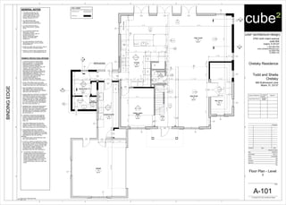 UP
DN
OVEN
DW
REF.
WD
WINE
168 SF
DEN / OFFICE
103
Trash
Microwave
A/C
Hood &
Range
6"
Bench/Storage
17' - 9" 25' - 10"
18'-5"20'-2"
4' - 0" 2' - 10" 3 1/2" 3' - 0 1/2" 2' - 4" 3' - 0" 3' - 4 1/2" 4 1/2" 3' - 8" 2' - 8" 2' - 1 1/2" 3' - 3" 5' - 8" 3' - 10 1/2" 1' - 0" 11' - 11 1/2" 9' - 0 1/2"
11'-8"5'-8"6'-2"2'-01/2"
5'-0"1'-1"4'-0"1'-5"3'-0"4"
22'-81/2"4"2'-10"101/2"18'-31/2"
3'-81/2"
13'-51/2"2'-10"9"2'-10"2'-8"3'-0"2'-0"4'-01/2"4'-7"7'-5"
61/2"4'-0"10'-71/2"6'-11/2"2'-8"3'-0"3'-0"4'-0"7'-9"1'-101/2"
7' - 6" 2" 2' - 0" 3' - 2" 2' - 5" 5"
Trash
6"
24"
6"
12"
12"
EXISTING WALLS
NEW WALLS
WALL LEGEND
265 SF
LIVING ROOM
102
196 SF
FORMAL DINING
ROOM
105
368 SF
KITCHEN
106
583 SF
FAMILY ROOM
104
28 SF
POWDER ROOM
109
167 SF
LAUNDRY/PANTRY
108
76 SF
MAID'S ROOM
110
48 SF
MAID'S
BATHROOM
111
465 SF
GARAGE
112
102
101
103
104
105
106
107
108
109
110
111
112113
114
115 116 117
AA
A
A
H
B
B
B
B
B
C
B
D
E
2'-7"
2'-6"4'-9"
A-501D4 D5
C5
C4
A-501
B4
A-501B5
A-502
C5
A-502
D2
A-502
D3
13' - 0" 4' - 1" 4' - 6"
7' - 0 1/2" 2' - 0"
D4D5
A-502 B5B4
A-501 A4B2
A2
A1
130 SF
FOYER
101
G
B
A-503 A2
A3
A4
A-503 D5
A2
A-410
A1
A-410
A3
A-410
A4
A-410
EMERGENCY ESCAPE AND
RESCUE OPENING WINDOW
A-503
D4
A-503
C4
A-503 B2A-503C5
A-503 B4B5
A5
A-504 D3
D4
D5
A-504D2
C5
2' - 10" 3' - 0 1/2" 5' - 0"
A-501
C2
1. THE MAID'S ROOM WILL BE
A NEW ENCLOSED AND AIR
CONDITIONED SPACE. IT WILL
HAVE A NEW GYPSUM WALL
BOARD CEILING 8'-8" A.F.F.
2. ALL NEW DOORS AND
WINDOWS TO BE REVIEWED
AND SELECTED BY ARCHITECT.
3. ALL NEW INTERIOR WALLS
MUST HAVE AN STC- RATING
OF 52.
4. ALL EXTERIOR DOORS AND
WINDOWS, UNLESS
OTHERWISE NOTED, ARE TO
BE REPLACED WITH
IMPACT RESISTANT MIAMI-
DADE N.O.A APPROVED
PRODUCTS.
5. ALL NEW INTERIOR GYPSUM WALL
BOARD MUST MEET LEVEL 5 FINISH
REQUIREMENTS.
6. REFER TO SHEET DM-101 FOR ALL WALLS
TO BE REMOVED OR DEMOLISHED.
7. REFER TO STRUCTURAL DRAWINGS FOR
LOCATION OF ALL NEW BEARING WALLS.
1. A CERTIFICATION OF COMPLIANCE
MUST BE ISSUED TO THE BUILDING
DEPARTMENT BY A LICENSED PEST
CONTROL COMPANY BEFORE A
CERTIFICATE OF OCCUPANCY WILL BE
ISSUED. THE CERTIFICATE OF
COMPLIANCE SHALL STATE "THE
BUILDING HAS RECEIVED A COMPLETE
TREATMENT FOR THE PREVENTION OF
SUBTERRANEAN TERMITES. THE
TREATMENT IS IN ACCORDANCE WITH
THE RULES AND LAWS OF THE
FLORIDA DEPARTMENT OF
AGRICULTURE AND CONSUMER
SERVICES" (FBC 2010, SECTION R320.1.)
2. INITIAL TREATMENT SHALL BE DONE
AFTER ALL EXCAVATION AND BACKFILL IS
COMPLETED (FBC 2010, SECTION R320.1.1).
3. SOIL DISTURBED AFTER THE INITIAL
TREATMENT SHALL BE RETREATED
INCLUDING SPACES BOXED OR FORMED
(FBC 2010, SECTION R320.1.2).
4. BOXED AREAS IN CONCRETE FLOORS FOR
SUBSEQUENT INSTALLATION OF TRAPS,
ETC. SHALL BE MADE WITH PERMANENT
METAL OR PLASTIC FORMS. PERMANENT
FORMS MUST BE OF A SIZE AND DEPTH
THAT WILL ELIMINATE THE DISTURBANCE
OF SOIL AFTER THE INITIAL TREATMENT
(FBC 2010, SECTION R320.1.3).
5. MINIMUM 6 MIL. VAPOR RETARDER MUST
BE INSTALLED TO PROTECT AGAINST
RAINFALL DILUTION. IF RAINFALL OCCURS
BEFORE VAPOR RETARDER PLACEMENT,
RE-TREATMENT IS REQUIRED (FBC 2010,
SECTION R320.1.4).
6. CONCRETE OVERPOUR AND MORTAR
ALONG THE FOUNTATION PERIMETER
MUST BE REMOVED BEFORE EXTERIOR
SOIL TREATMENT (FBC 2010, SECTION
R320.1.5).
7. SOIL TREATMENT MUST BE APPLIED
UNDER ALL EXTERIOR CONCRETE OR
GRADE WITHIN 1'0" OF THE STRUCTURE
SIDE WALLS (FBC 2010, SECTION R320.1.6).
8. AN EXTERIOR VERTICAL ELEMENT
BARRIER MUST BE INSTALLED AFTER
CONSTRUCTION IS COMPLETE INCLUDING
LANDSCAPING AND IRRIGATION. ANY SOIL
DISTURBED AFTER THE VERTICAL
BARRIER
IS APPLIED, SHALL BE RETREATED (FBC
2010, SECTION R320.1.6).
9. AFTER ALL WORK IS COMPLETED, LOOSE
WOOD AND FILL MUST BE REMOVED FROM
BELOW AND WITHIN 1'0" OF THE BUILDING.
THIS INCLUDES ALL GRADE STATES, TUB
TRAP BOXES, FORMS, SHORING, OR
OTHER CELLULOSE CONTAINING
MATERIAL (FBC 2010, SECTION R320.3).
10. TO PROVIDE FOR INSPECTION FOR
TERMITE INFESTATION BETWEEN WALL
COVERING AND FINAL EARTH GRADE
SHALL NOT BE LESS THAN 6 INCHES.
EXCEPTION: PAINT OR DECORATIVE
CEMENTIOUS FINISHES LESS THAN 5/8"
THICK ADHERED DIRECTLY TO THE
FOUNDATION WALL (FBC 2010, SECTION
R704).
TERMITE PROTECTION CRITERIA
GENERAL NOTES
cube² (architecture+design)
2700 north miami avenue
suite 804
miami, fl 33127
t: 305.586.8169
www.cube2architecture.com
aa-26001789
ib-26001134
BINDINGEDGE
Design Professional FL License
Number
Signature
Jorge Alberto Pernas
AR92904
ID5632
Revisions
Sheet Information
DateIssueNumber
Date
Job Number
Scale
Drawn
Checked
Approved
Title
Sheet
© Copyright 2012 cube² (architecture+design)
12345
12345
A
B
C
A
B
C
D
As indicated
Oretsky Residence
Todd and Sheila
Oretsky
665 Buttonwood Lane
Miami, FL 33137
2013_01
SM
JAP
JAP
03/20/2013
A-101
Floor Plan - Level
1
3/8" = 1'-0"
A5
Ground Floor -Renovation Plan
 
