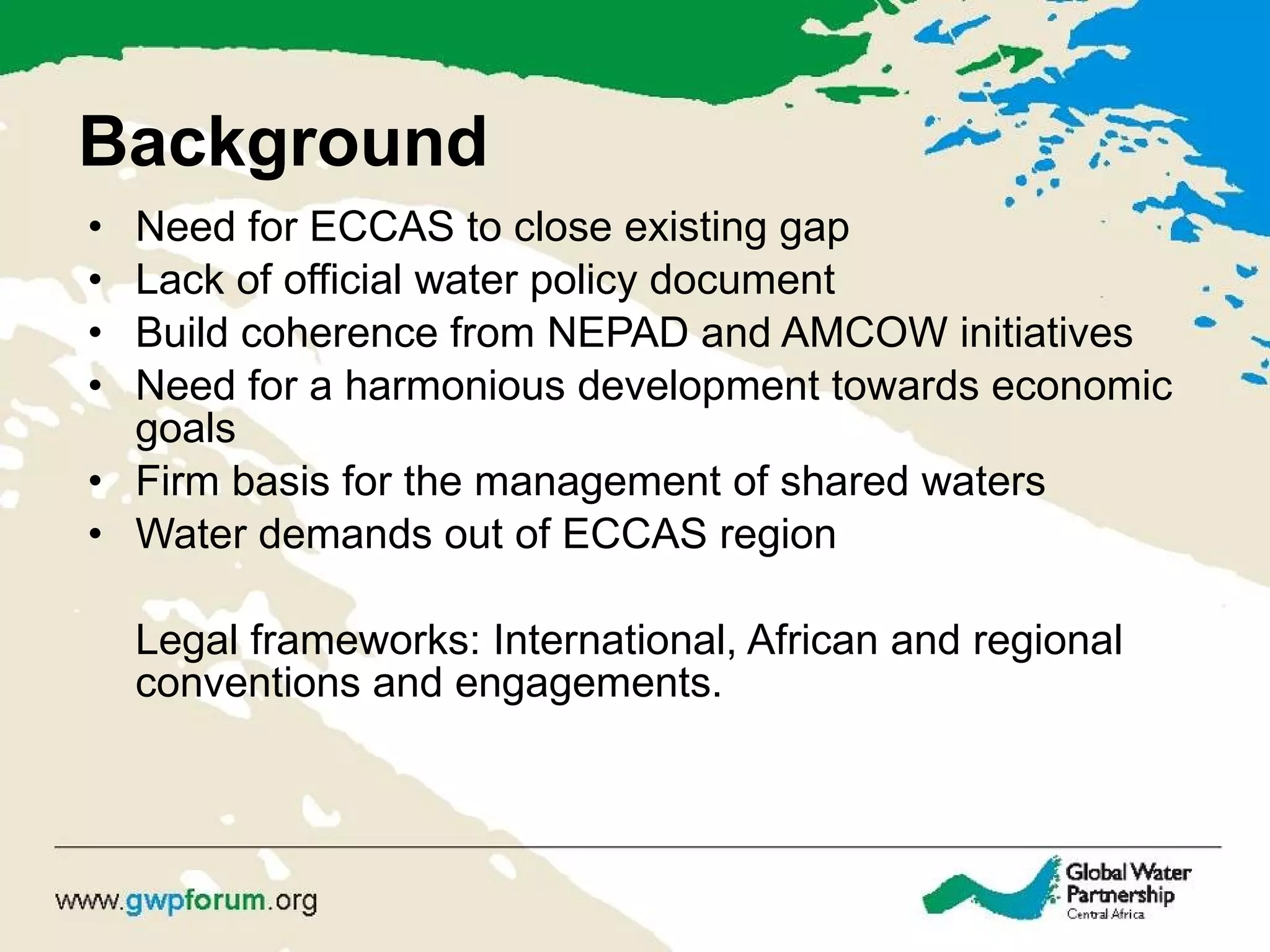 ECCAS Water Policy Development | PPT