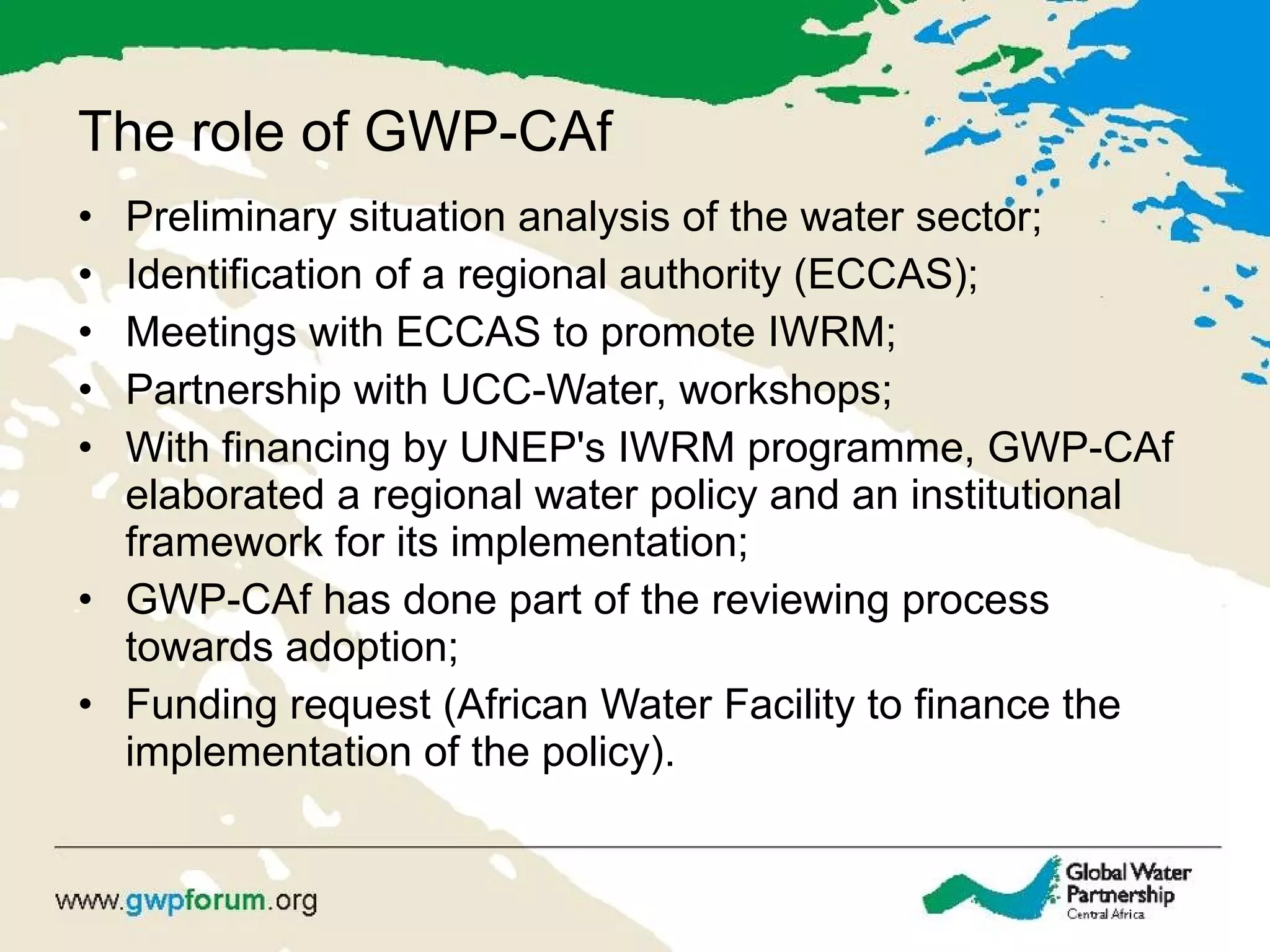 ECCAS Water Policy Development | PPT