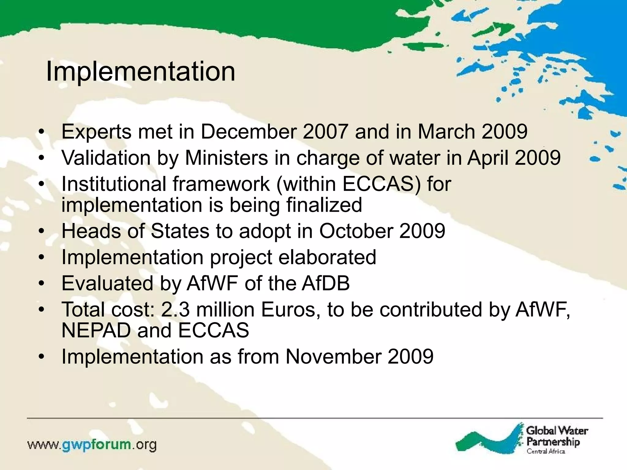 ECCAS Water Policy Development | PPT