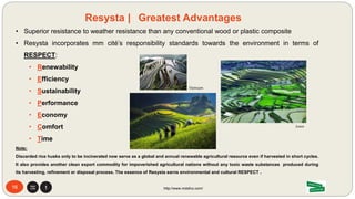 16 http://www.mdsfco.com/
Resysta | Dwell on Design Certified
Dwell on Design is a 16 year old magazine that features innovative modern
products and product lines, designs, architects, design professionals, artists and
leading contributors with innovators for homes and architectural spaces of the
modern world and features products like Resysta.
Dwell on Design Festival is an 11 year old annual idea exchange conference that
reinvents a live customer to designer experience and brings its powerful magazine
brand to life in Los Angles, California, the birth place for modern architectural
design.
The yearly conference is where the powerful magazine brand is brought into a live
consumer experience typically featuring innovative modern building products:
• 3 grand presentation stages
• 271 speakers
• 96 sessions
• 400 exhibitors
• Manufacturer artistic advisors
https://la.dwellondesign.com/
LA Convention Center
 