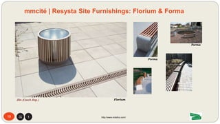 19
TEST NORM RESULT
Axial Withdraw Force (of Screws) EN 320.2011-07 5777 N
Thermal Conductivity (λ) EN 12664 0.199 W/(mK)
Water Vapor Transmission DIN EN ISO 12572 µ=1300 -> sd 7.22m diffusion blocking
Bending Strength ISO 178 46 N/mm²
Bending Modulus ISO 178 3850 N/mm²
Tensile Strength ISO 527 21,8 N/mm²
Tensile Modulus ISO 527 2340 N/mm²
Shearing Strength EN 392 16,8 N/mm²
Durability - Resistance against rotting fungi CEN/TS 15083-2 Durability class 1
Durability against mold fungi and wood
discoloring fungi
EN 15534-1:2012 Very durable
Durability against subterranean Termites ASTM D3345-08 High Durability
http://www.mdsfco.com/
Resysta | Technical Data
Definitions:
N/mm² = Newtons per square millimeter
W/(mK) = Thermal conductivity units in the SI system
EN ISO = European standard of tensile properties
 