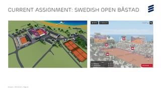 Ericsson | 2015-04-23 | Page 22
Current assignment: Swedish open båstad
 