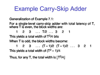 07f03 carryskip | PPT