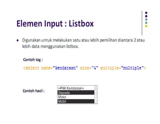 HTML FORM