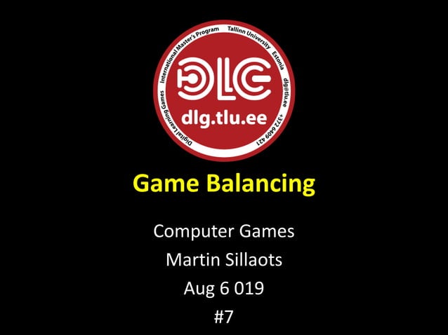 Game Balancing | PPT