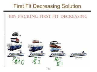 First Fit Decreasing Solution
45
 