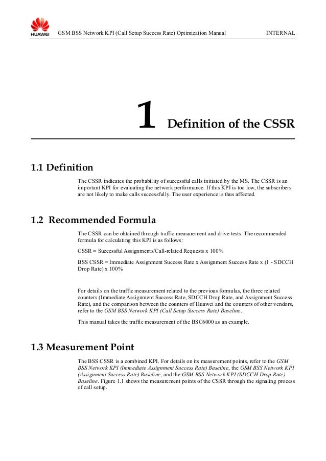 07 Gsm Bss Network Kpi Call Setup Success Rate Optimization Manual