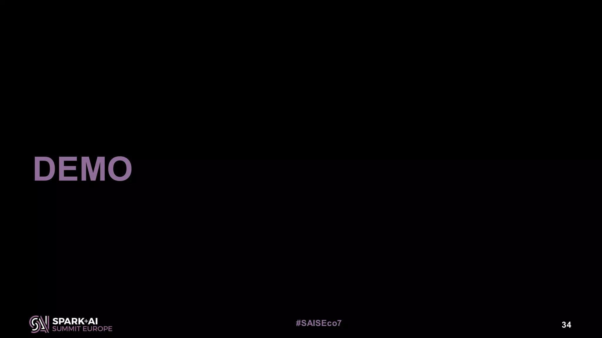 34#SAISEco7
DEMO
 