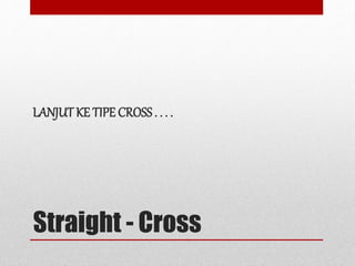 Straight - Cross
LANJUT KE TIPE CROSS. . . .
 