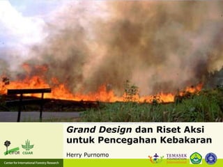 Grand Design dan Riset Aksi
untuk Pencegahan Kebakaran
Herry Purnomo
 