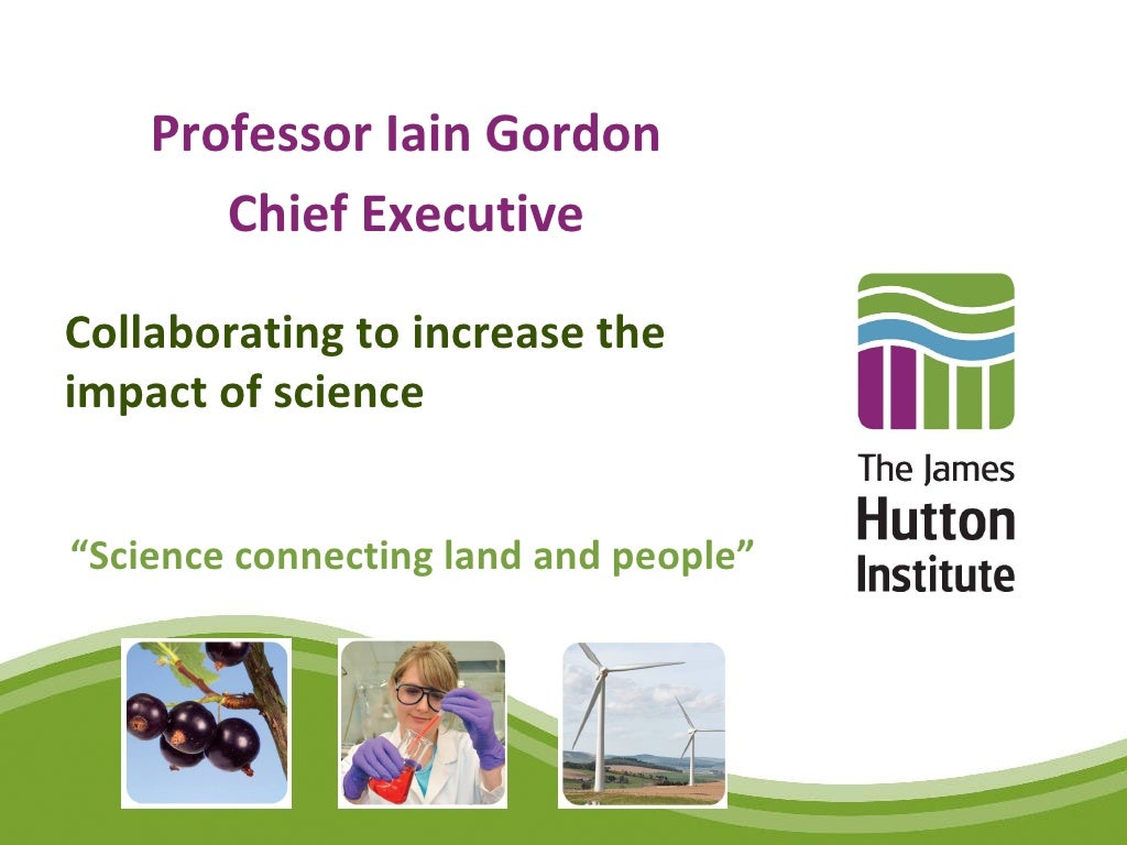Professor Iain Gordon James Hutton Institute