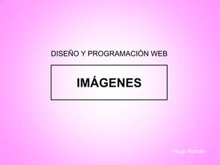 Hugo Román
IMÁGENES
DISEÑO Y PROGRAMACIÓN WEB
 