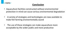 Fish Production Conclusion 07 impact of aquaculture on environment | PPTX