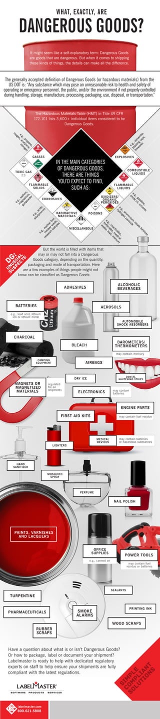 Infographic | What exactly are Dangerous Goods?