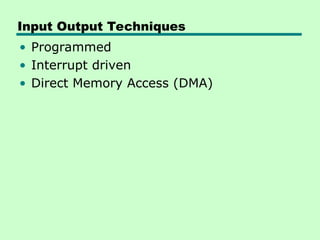 07_Input Output_Computer Architecture.ppt