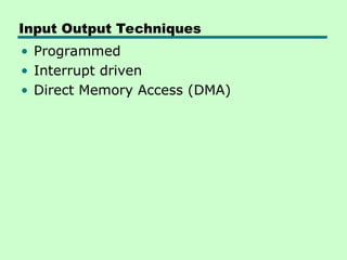 Comprehensive Overview of Input/Output Systems in Computer Architecture ...