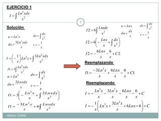 EJERCICIO 1Solución Reemplazando Reemplazando ANIVAL TORRE7