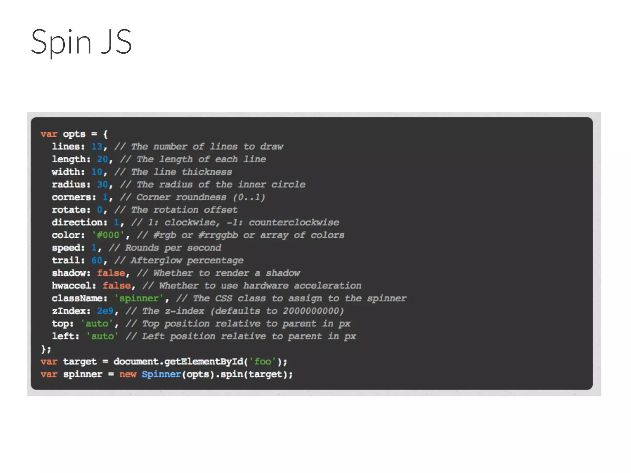 Spin JS
 