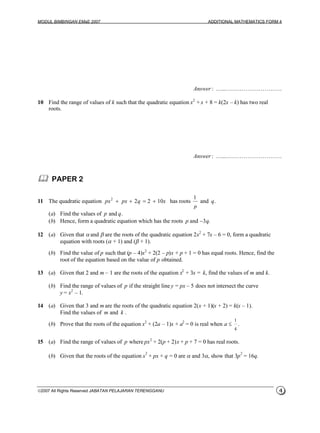 modul 2 add maths 07 | PDF