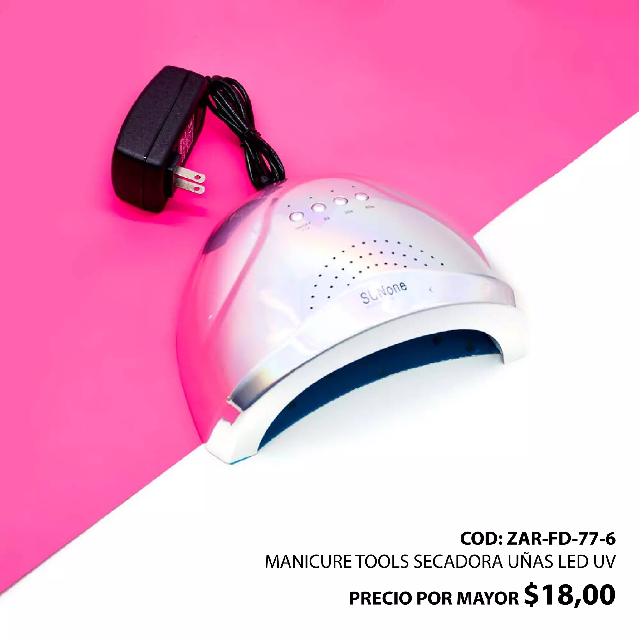COD: ZAR-FD-77-6
MANICURE TOOLS SECADORA UÑAS LED UV
PRECIO POR MAYOR $18,00
 