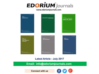 www.edoriumjournals.com
Connect with us
Latest Article - July 2017
 