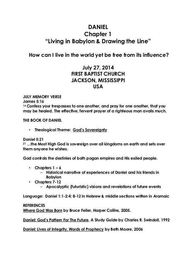 07 July 27 2014 Daniel 1 Living In Babylon Drawing The Line