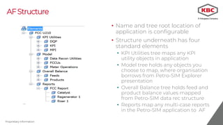 Proprietary Information
AFStructure
• Name and tree root location of
application is configurable
• Structure underneath ha...