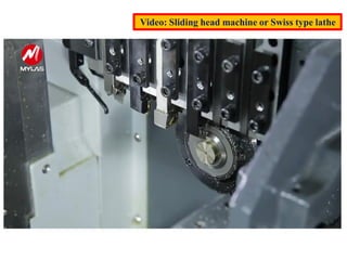 Video: Sliding head machine or Swiss type lathe
 