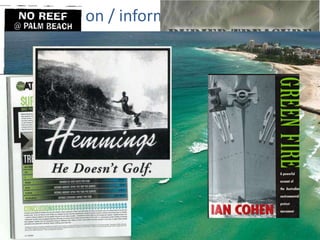 Education / information / advocacy
 