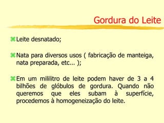 A Ciência do Leite e seus derivados: Características, Processamento e ...