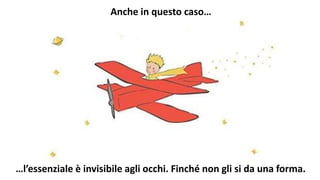 Anche in questo caso…
…l’essenziale è invisibile agli occhi. Finché non gli si da una forma.
 