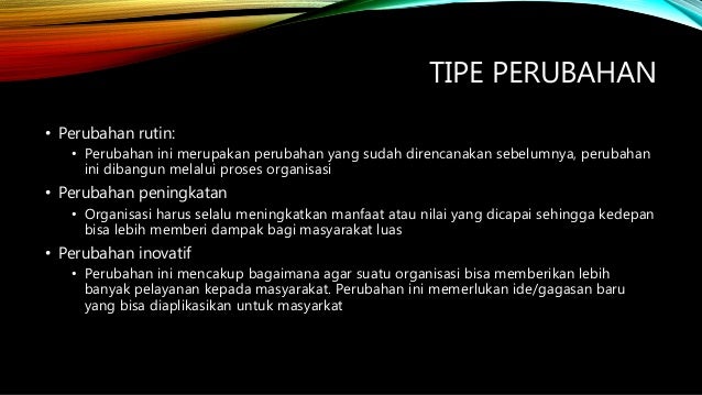 Proses Dan Tipe Tipe Perubahan Yang Direncanakan Sketsa