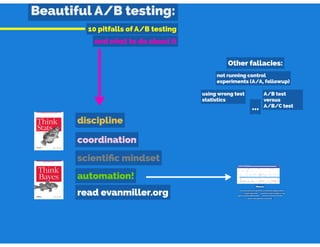 BEAUTIFUL A/B TESTING - MARTON TRENCSENI | PPT