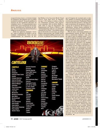 ANÁLISIS

(nonperforming loans), y al mismo tiempo        bert Rubin, In An Uncertain World: Tough        que el Congreso de su propio país se ente-
los banqueros descubrieron que no podían        Choices From Wall Street To Washing-            rara, debido a la inmensa oposición políti-
recobrar el colateral”. En pocas palabras, la   ton (pp. 3-25). Salinas se refiere a ellas en   ca al rescate mexicano. Finalmente Clinton
ausencia de una regulación adecuada, los        sus comentarios recientes, pero tergiver-       tomó una decisión ejecutiva y decidió otor-
estándares laxos, el comportamiento poco        sa su contenido. Allí, en efecto, Rubin es-     garle un préstamo de emergencia a México
profesional y poco transparente de los ban-     cribe sobre el viaje de funcionarios del        a pesar de la reticencia del Congreso es-
queros –permitido por el gobierno de Sali-      Departamento del Tesoro a México y que          tadunidense. Salinas intenta manipular lo
nas– llevó al colapso del sistema bancario y    “afortunadamente nadie los vio entrando y       que ocurrió para deslizar –tramposamente–
obligó al rescate posterior.                    saliendo de Los Pinos”. Pero Rubin explica      el argumento de la imposición.
    Sobre las supuestas reuniones “secre-       que la discreción era necesaria, no porque          Pero de nuevo, una lectura puntual e in-
tas” entre el gobierno de Zedillo y las au-     hubiera negociaciones que Zedillo quería        telectualmente honesta del libro de Rubin
toridades estadunidenses, basta con leer        ocultar a la opinión pública mexicana, sino     lleva a conclusiones distintas y más certe-
cuidadosamente las memorias de Ro-              al revés: el gobierno de Clinton no quería      ras sobre lo que en realidad ocurrió. “A pe-
                                                                                                sar de las reformas en muchas áreas, México
                                                                                                había cometido un serio error de política pú-
                                                                                                blica al pedir tanto dinero prestado (…) y se
                                                                                                había puesto poca atención a los desbalan-
                                                                                                ces económicos”. México se enfrentaba a la
                                                                                                posibilidad real del colapso total del peso y
                                                                                                de la economía, con consecuencias severas
                                                                                                y de largo plazo; las autoridades mexicanas
                                                                                                habían perdido el control sobre las finanzas
                                                                                                del país y no podían salir del hoyo que el go-
                                                                                                bierno de Salinas había cavado sin la ayuda
                                                                                                estadunidense. Guillermo Ortiz le informó a
                                                                                                Rubin que México se había quedado sin op-
                                                                                                ciones y que la ayuda del gobierno de Clinton
                                                                                                era la única esperanza. A cambio, Rubin pi-
                                                                                                dió –aunque Salinas lo niegue– una serie de
                                                                                                cambios específicos y necesarios: una políti-
                                                                                                ca fiscal y monetaria más fuerte, un tipo de
                                                                                                cambio flotante, más transparencia en las fi-
                                                                                                nanzas públicas y sí, tasas de interés altas pa-
                                                                                                ra atraer capital y restablecer la confianza. Sin
                                                                                                esas medidas, México no hubiera podido lim-
                                                                                                piar el tiradero que Salinas dejó tras de sí.
                                                                                                    Habría más que aclarar sobre las me-
                                                                                                dias verdades salinistas en torno a los Te-
                                                                                                sobonos y la famosa reunión del 20 de
                                                                                                noviembre de 1994, donde Salinas tomó
                                                                                                la decisión –que después resultó fatal– de
                                                                                                no devaluar, como lo describen con toda
                                                                                                precisión Sam Dillon y Julia Preston en
                                                                                                su libro Opening Mexico (pp. 241-245). Y
                                                                                                también habría que rebatir su argumento
                                                                                                de que la “extranjerización” es el princi-
                                                                                                pal problema de la banca mexicana, cuan-
                                                                                                do sigue siendo la falta de competencia y
                                                                                                regulación adecuada, al margen de la na-
                                                                                                cionalidad de sus dueños. Pero no vale la
                                                                                                pena hacerlo con el expresidente. Porque
                                                                                                usa la inteligencia prodigiosa que tantos le
                                                                                                atribuyen tan sólo para sembrar semillas
                                                                                                venenosas, deslizar insinuaciones, atizar
                                                                                                la xenofobia y apelar a los peores instin-
                                                                                                tos. Y ése es el principal problema. A pe-
                                                                                                sar de su “gran cerebro”, Salinas tiene una
                                                                                                relación incómoda con la verdad. Mintió
                                                                                                sobre su hermano Raúl. Mintió sobre los
                                                                                                zapatistas. Mintió sobre la crisis de 1994.
                                                                                                Y por ello ya resulta imposible tomarlo en
                                                                                                serio. En lugar de escucharlo o prestarle
                                                                                                atención, yo voto por desterrarlo de la vi-
                                                                                                da pública. ●


52            1740 / 7 de marzo de 2010
 