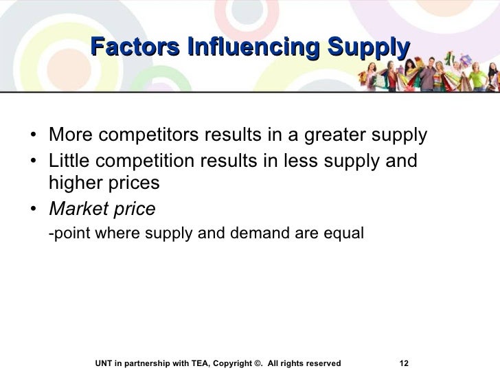 factors that influence demand for goods and services Other factors that may affect supply or demand examples of these acquiring additional increments of a good or service in some time period. factors that influence demand for goods and services Other factors that may affect supply or demand examples of these acquiring additional increments of a good or service in some time period.