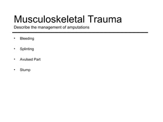 07 musculoskeletal trauma | PPT