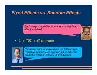 Mixed Effects Models - Random Intercepts | PDF