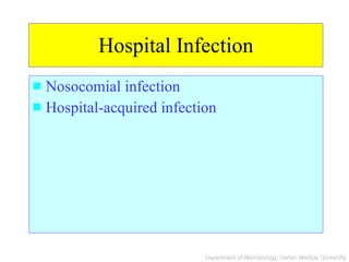 Hospital Infection Nosocomial infection  Hospital-acquired infection 