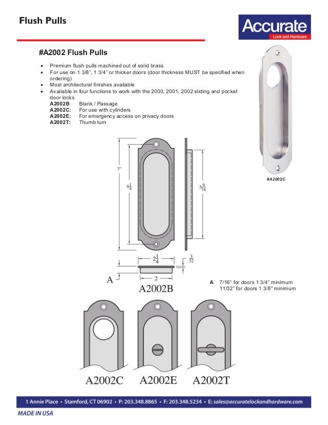 Pocket Sliding Door Locks