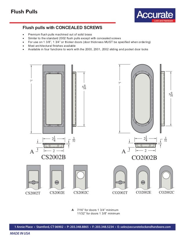 Pocket Sliding Door Locks