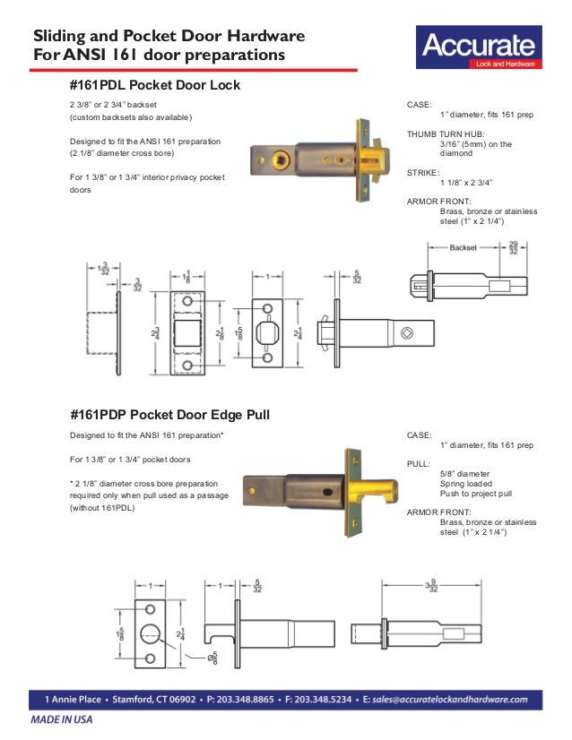 Pocket Sliding Door Locks