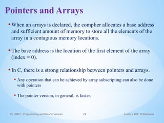 Reshared power point presentation for Pointers in C language | PPTX