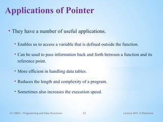 Comprehensive Guide to Pointers in C Programming and Data Structures | PPTX