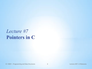 Comprehensive Guide to Pointers in C Programming and Data Structures | PPTX